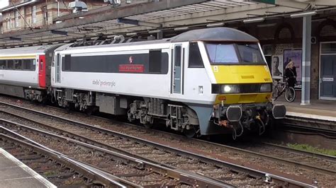 Abellio Greater Anglia Class 90 Departing Ipswich 03 5 16 Youtube