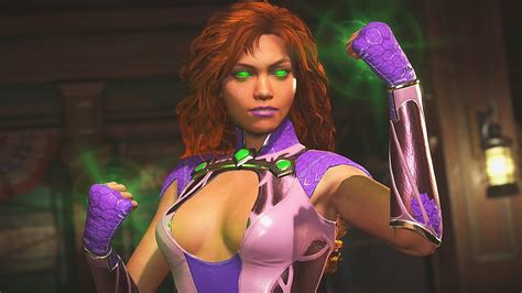 Injustice 2 Starfire Vs All Characters All Intro Interaction