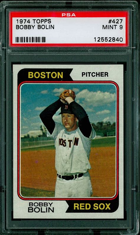 Baseball 1974 Topps Boston Red Sox Mike S 1974 Topps Red Sox Set Set