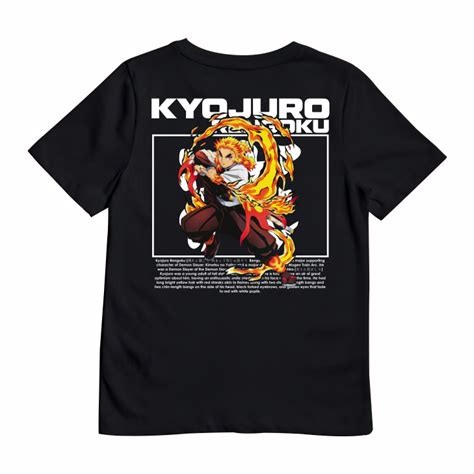 Camiseta Kimetsu No Yaiba Demon Slayer Kyojuro Rengoku Animejapan