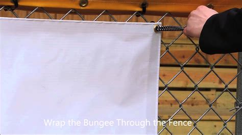 How To Hang A Banner On A Fence Using Ball Bungees Youtube