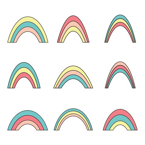 Rainbow Vector Design Illustration Isolated On White Background