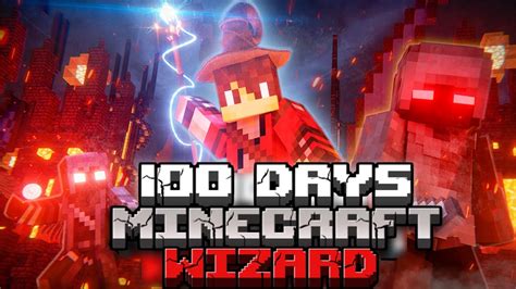 I Survived Days As A Wizard In Hardcore Minecraft Youtube