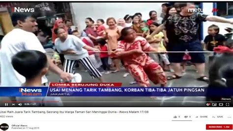 Viral IRT Meninggal Seusai Lomba Tarik Tambang 17 Agustus Ternyata Tak