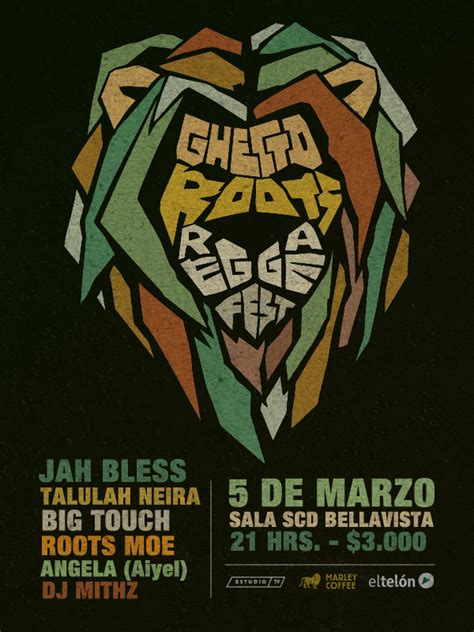 Ghetto Roots Reggae Fest Poster On Behance
