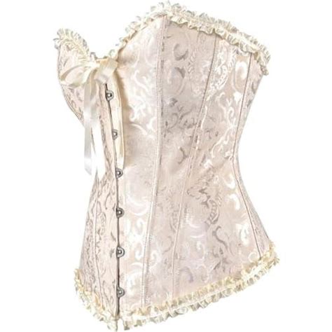 KSHUN Womens Corsets Lace Up Boned Overbust Corset Bustier Lingerie