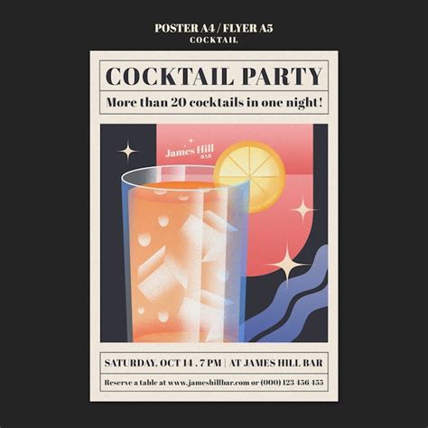 Bar De Coquet Is Cartaz De Bebidas Deliciosas Psd Premium