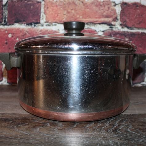 Revere Ware Large Stock Pot Etsy