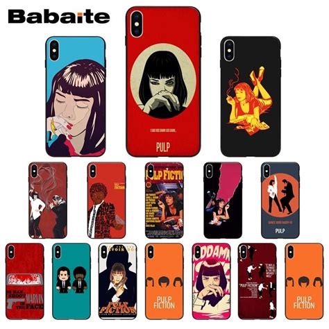 Pulp Fiction Newly Arrived Black Cell Phone Case For Iphone 8 7 6 6s