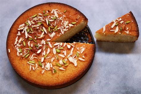 Basbousa Middle Eastern Semolina Cake Eggless Rava Cake ãhãram