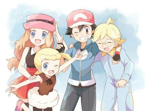 Ash And His Kalos Friends Diodeshipping Credits To Whoever Made