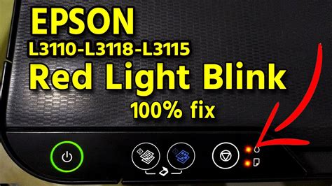 Epson Printer Red Light Blinking Solution Epson L3110 L3118 L3115 Red