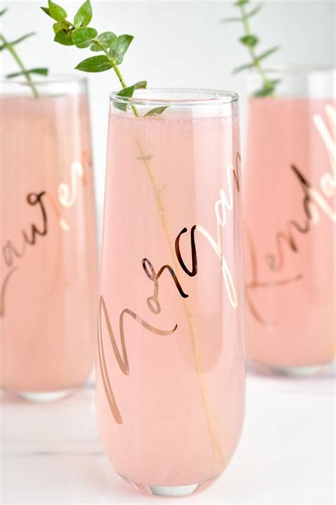 Bridesmaid Gift Personalized Champagne Flute Bachelorette Etsy