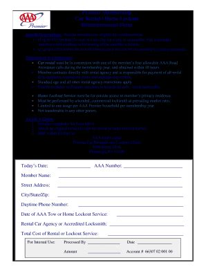 Aaa Key Replacement Reimbursement Form Complete With Ease AirSlate