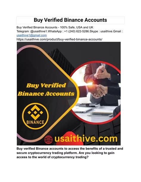 Ppt Buy Verified Binance Accounts Powerpoint Presentation Free