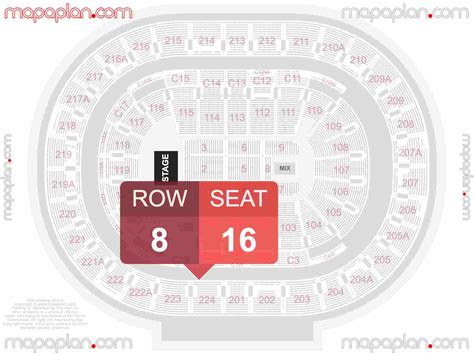 Wells Fargo Center Seat And Row Numbers Detailed Seating Chart Philadelphia