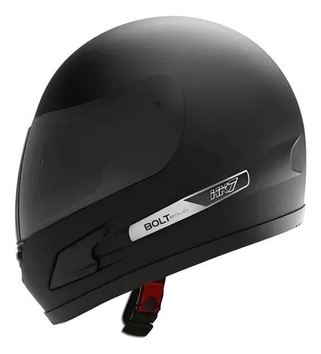 Casco Moto Vertigo Hk7 Bolt Negro Mate Visor Oscuro