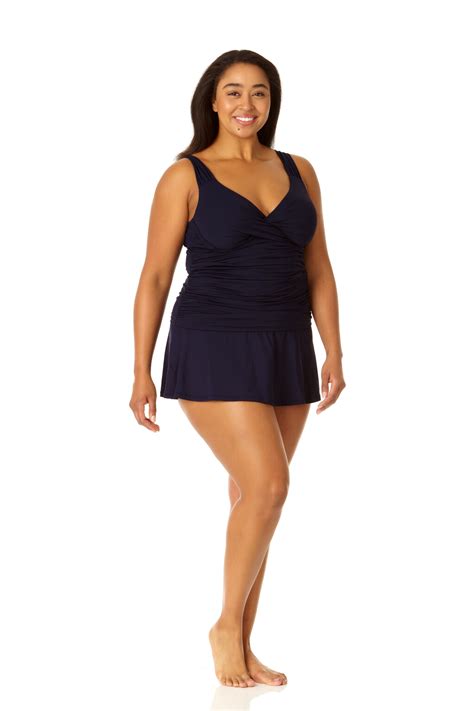 Plus Size Underwire Tankini Swim Top In Solid Colors Anne Cole Plus