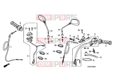 Honda CG125ES4 CG125 TITAN ES 2004 F 3 HANDLE LEVER SWITCH CABLE