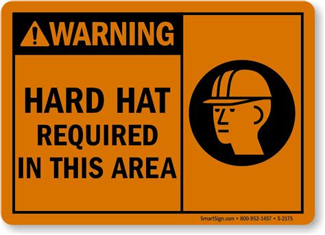 Hard Hat Area Signs | Bilingual Hard Hat Area Signs