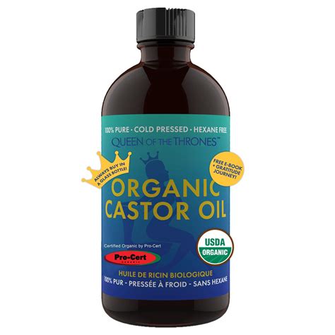 Buy Queen Of The Thrones Organic Castor Oil 500ml 16 9oz 100