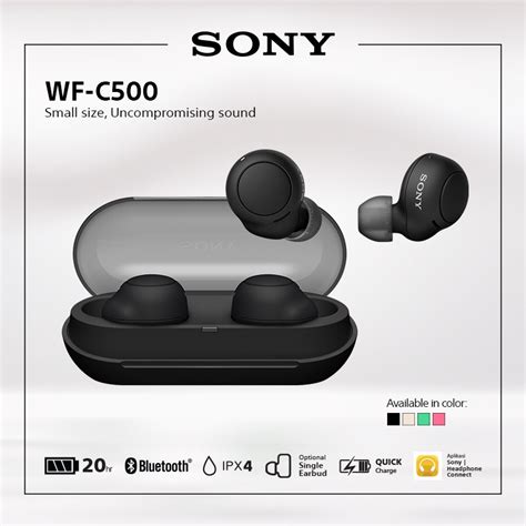 Jual Sony Wf C500 Truly Wireless Headphones Wfc500 Wf C500