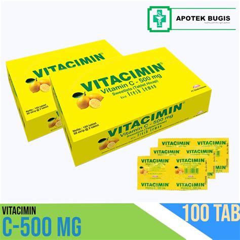 Jual Vitacimin C Mg Rasa Lemon Box Isi Tablet Kebutuhan