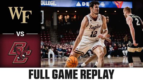 Wake Forest Vs Boston College Full Game Replay 2023 24 ACC Mens