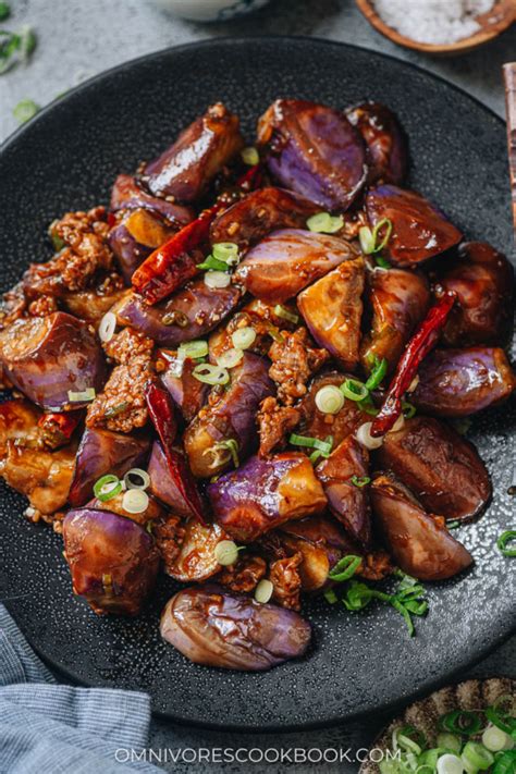 Yu Xiang Eggplant 鱼香茄子 Sichuan Eggplant Stir Fry Omnivores Cookbook