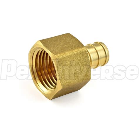 1 2 PEX X 1 2 Female Threaded Adapter Lead Free Brass Crimp Fitting