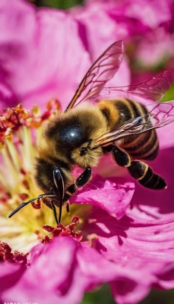 Premium Photo The Buzzing World Of Bees Exploring The Vital Role Of