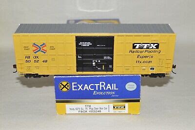 Ho Scale Exactrail Ttx Fbox Trailer Train Railbox Trinity Box