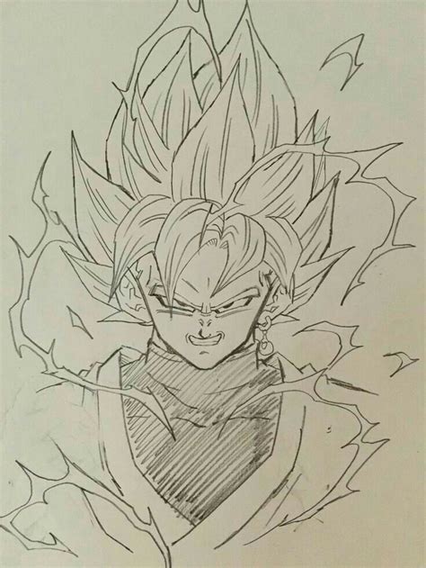 Desenho Goku Black Dragon Ball Art Dragon Ball Painting Dragon Ball