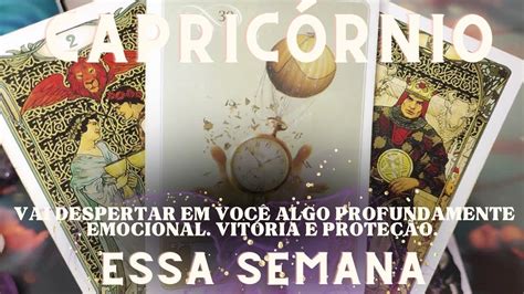 CapricÓrnio 🌈♑ Essa Semana Vai Despertar Em Vc Algo Profundamente