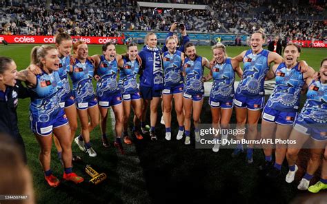 North Melbourne Sing The Team Song During The 2022 S7 Aflw First News Photo Getty Images