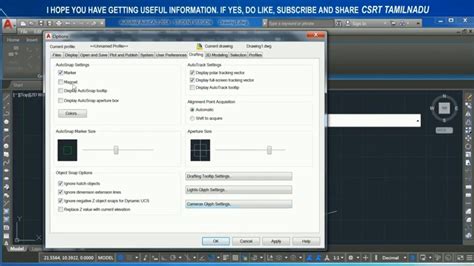 92 Status Bar Autosnap Command Autocad Turning Onoff Autosnap