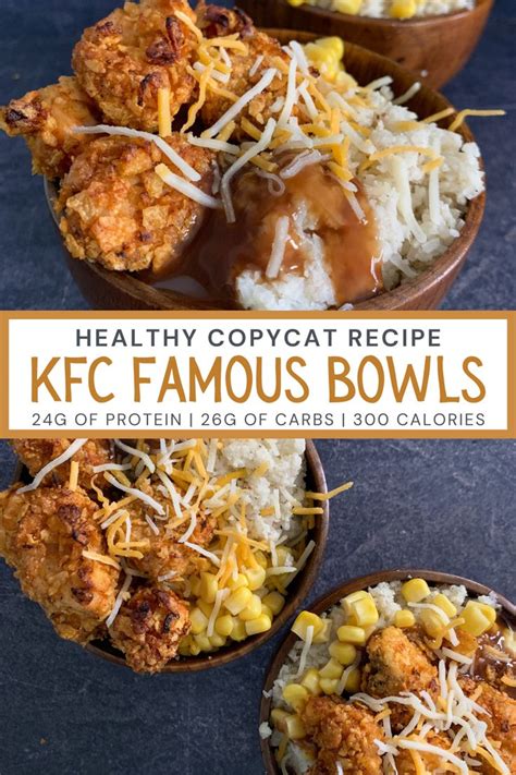 Healthy Copycat Recipe For Kfc Famous Bowls Recipes Kfc Bowls Recipe Copycat Recipes