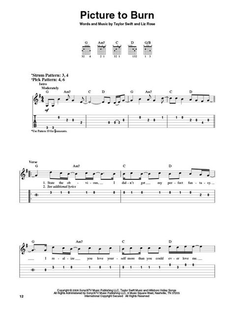 Taylor Swift For Easy Guitar by Taylor Swift » Sheet Music for Guitar