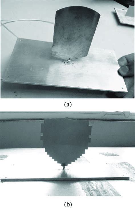 Photographs Of The Two Fabricated Planar Monopole Antennas A Antenna