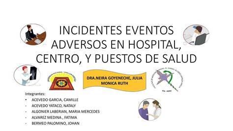 Incidentes Eventos Adversos En Hospital Centro Y Puestos De Salud