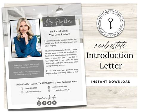 Real Estate Introduction Flyer Real Estate Marketing Canva Template