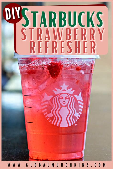 Diy Starbucks Strawberry Acai Refresher Global Munchkins