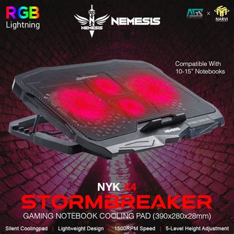 Jual NYK NEMESIS X4 STORM BREAKER Gaming Cooling Pad Jakarta Barat