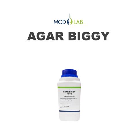 Agar Biggy Polvo 450gr Mcd Lab Quimex