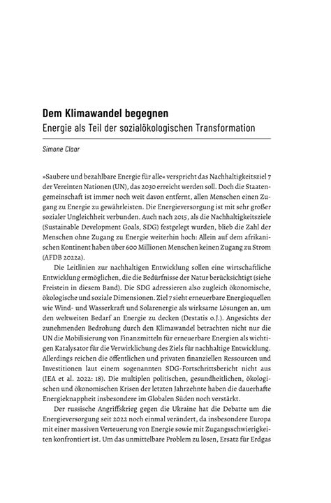 PDF Dem Klimawandel begegnen Energie als Teil der sozialökologischen