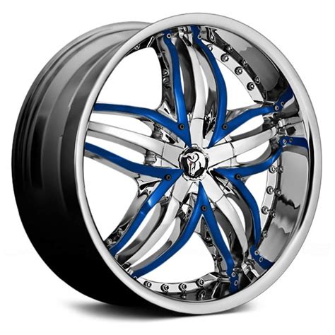 DIABLO® ANGEL Wheels - Chrome with Custom Painted Inserts Rims