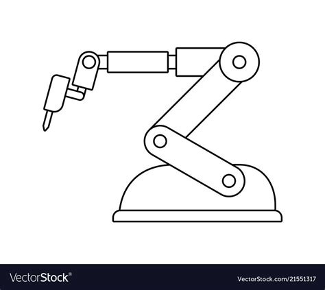 Robotic arm Royalty Free Vector Image - VectorStock