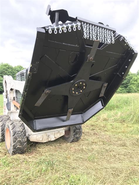 72" OPEN FRONT BRUSH CUTTER ATTACHMENT Skid Steer Loader Mower Bobcat ...