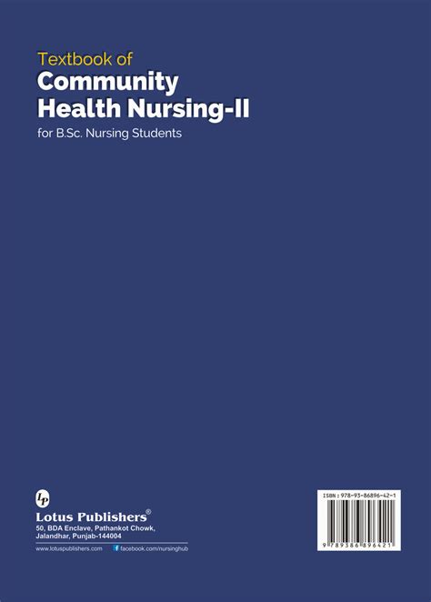 Textbook Of Community Health Nursing Ii For B Sc Nursing Students