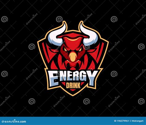 Energy Drink Logo Stock Vector Illustration Of Icon 196379961